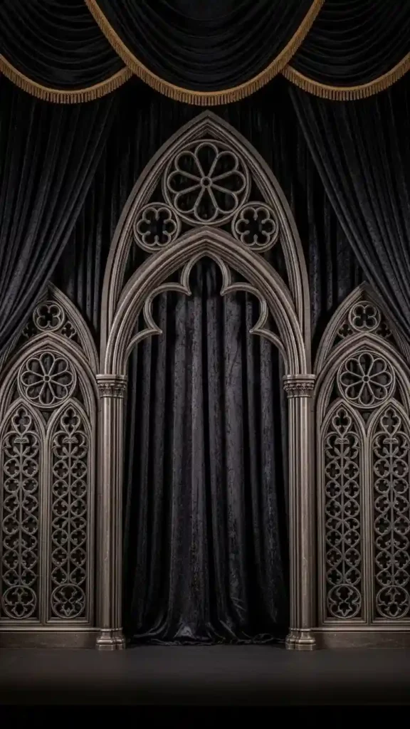 23 Breathtaking Gothic Wedding Ceremony Decor Ideas You’ll Love 20 Statement Backdrops