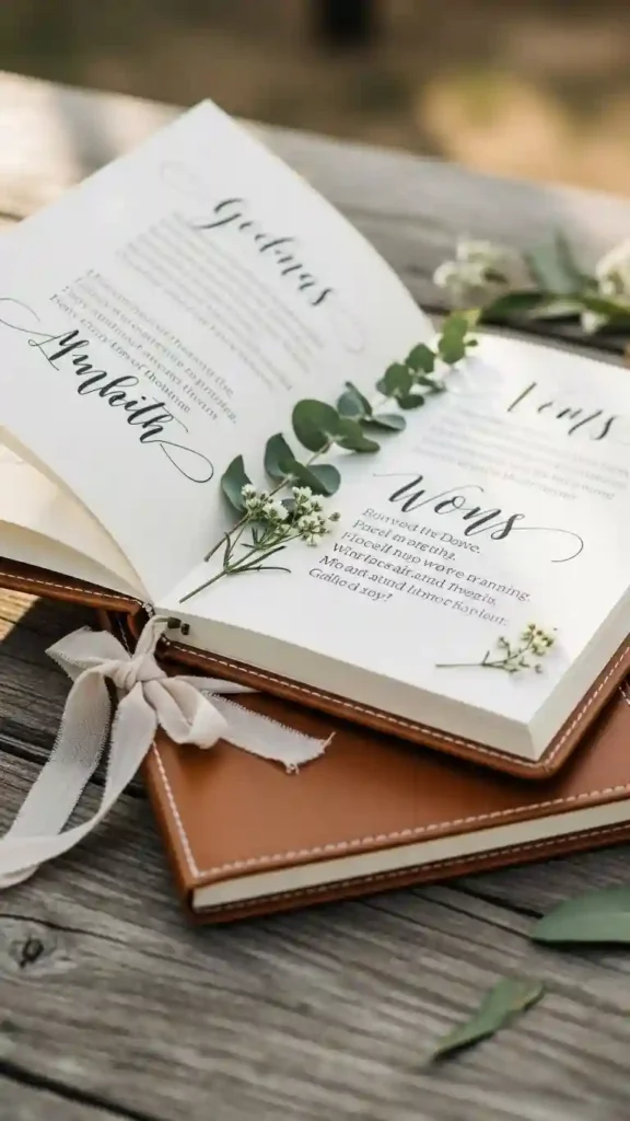 21 Stunning Brown Wedding Ceremony Ideas to Try 24 Brown Wedding Vow Books for Personal and Stylish Touches