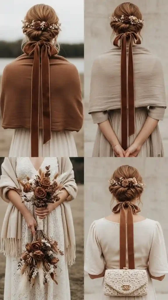 21 Stunning Brown Wedding Ceremony Ideas to Try 20 Brown Bridesmaid Accessories to Tie the Theme Together