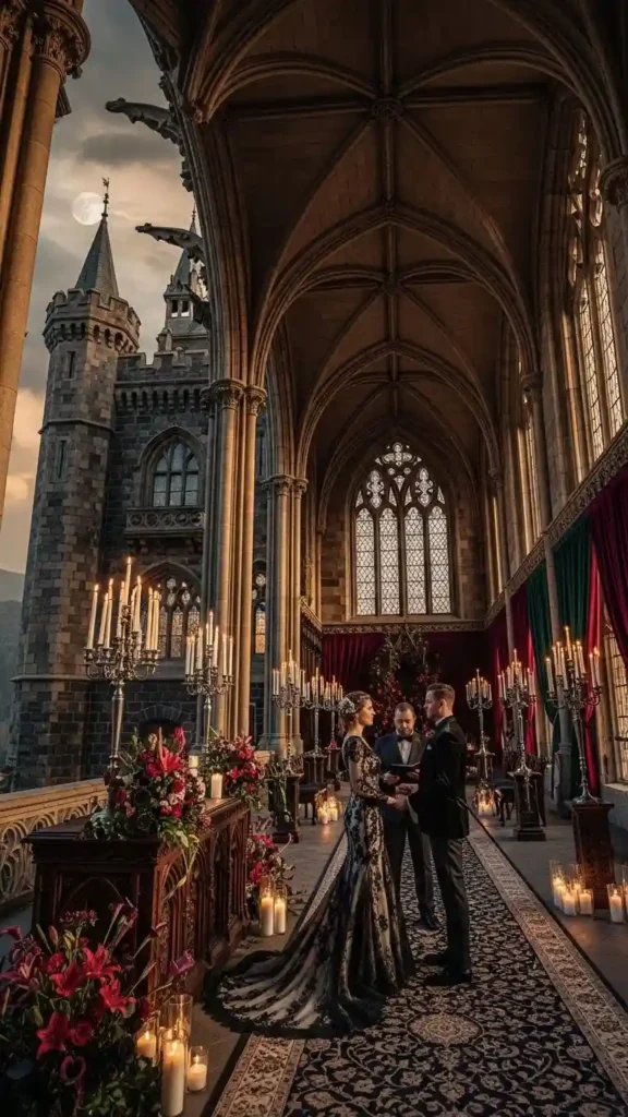23 Breathtaking Gothic Wedding Ceremony Decor Ideas You’ll Love 28 Choosing the Perfect Gothic Venue