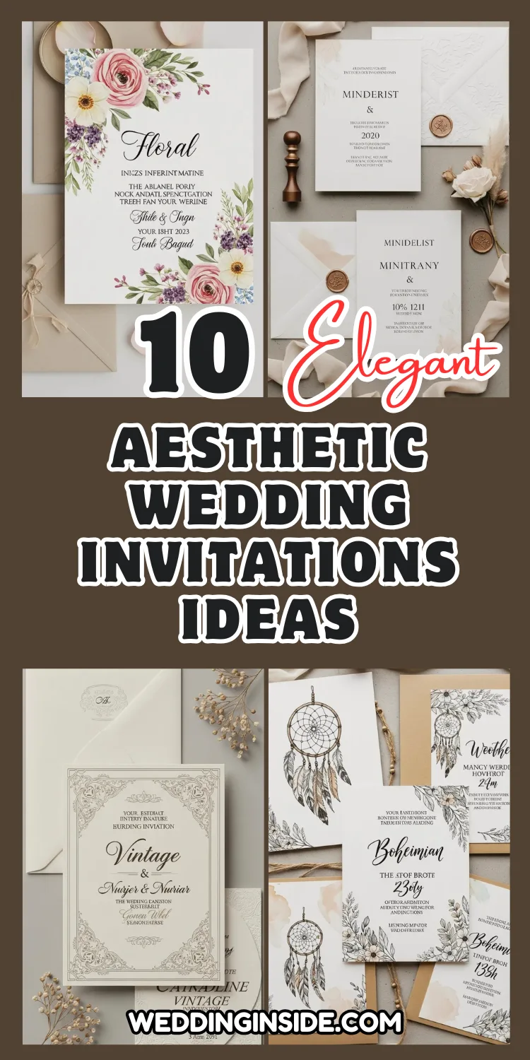 Aesthetic Wedding Invitations: 10 Elegant Ideas 2 10 Aesthetic Wedding Invitations Ideas