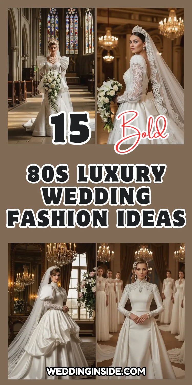 80s Luxury Wedding Fashion Ideas That Wow 2 80s Luxury Wedding Fashion Ideas