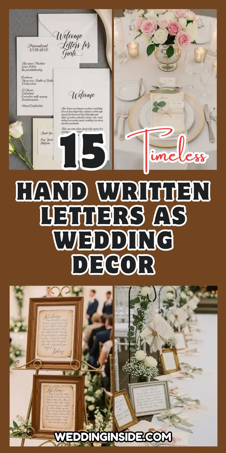 Hand Written Letters as Wedding Decor for a Timeless Look 2 15 Hand Written Letters as Wedding Decor for a Timeless Look