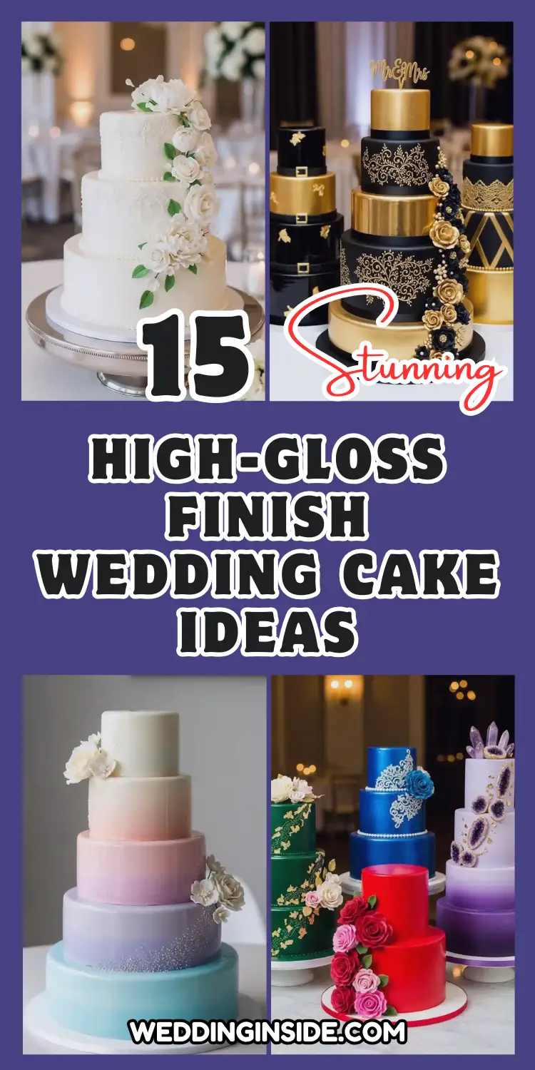 Stunning High-Gloss Finish Wedding Cake Ideas 2 15 High Gloss Finish Wedding Cake Ideas 1