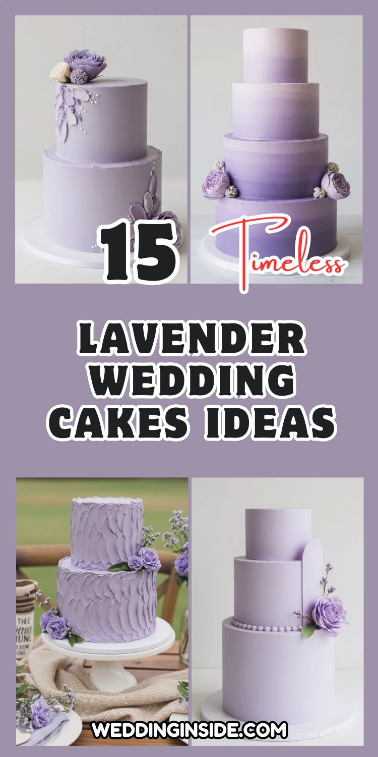 Lavender Wedding Cakes Ideas for a Timeless Celebration 2 Lavender Wedding Cakes Ideas