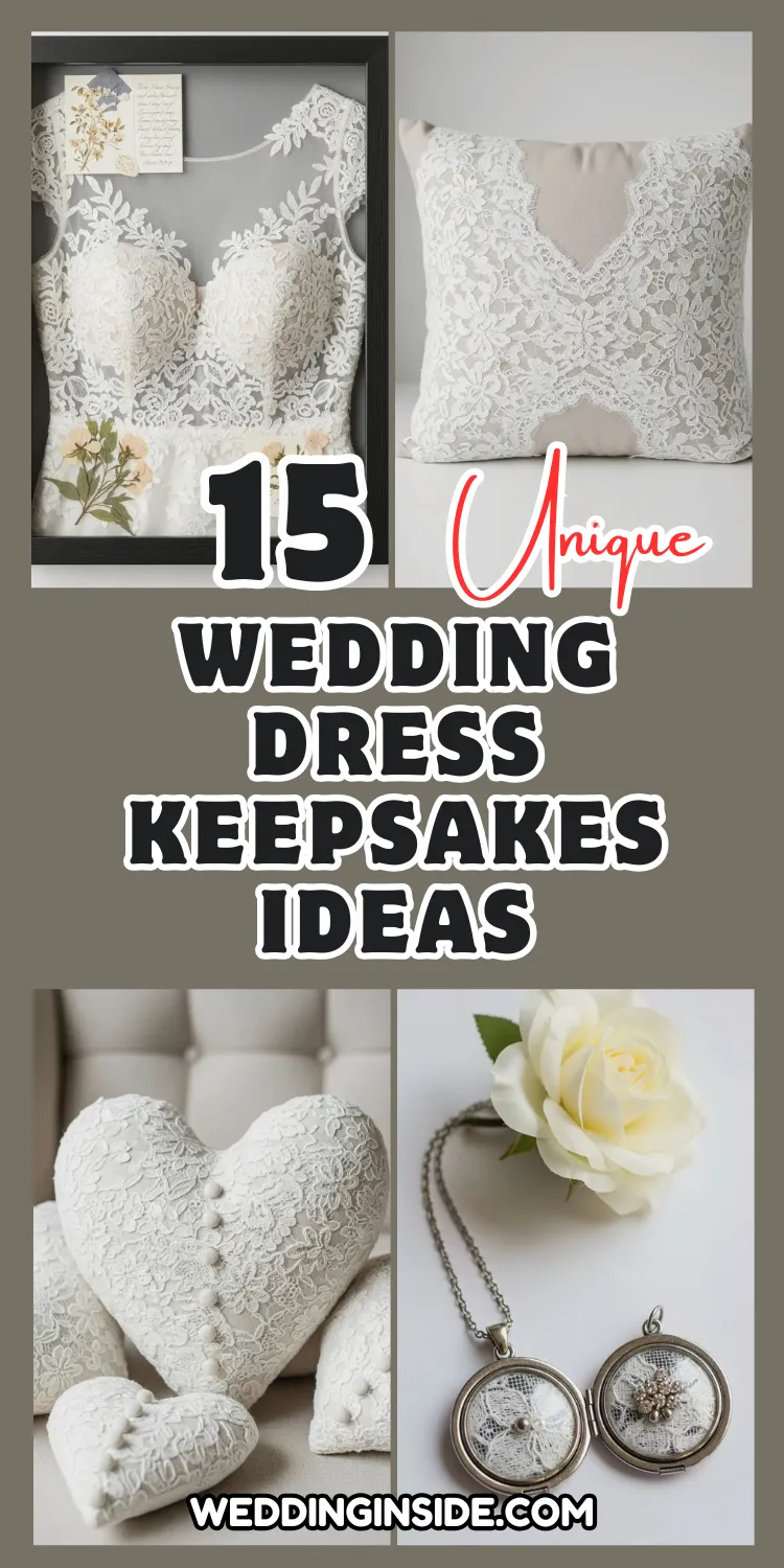 Wedding Dress Keepsakes Ideas to Treasure Forever 1 15 Wedding Dress Keepsakes Ideas