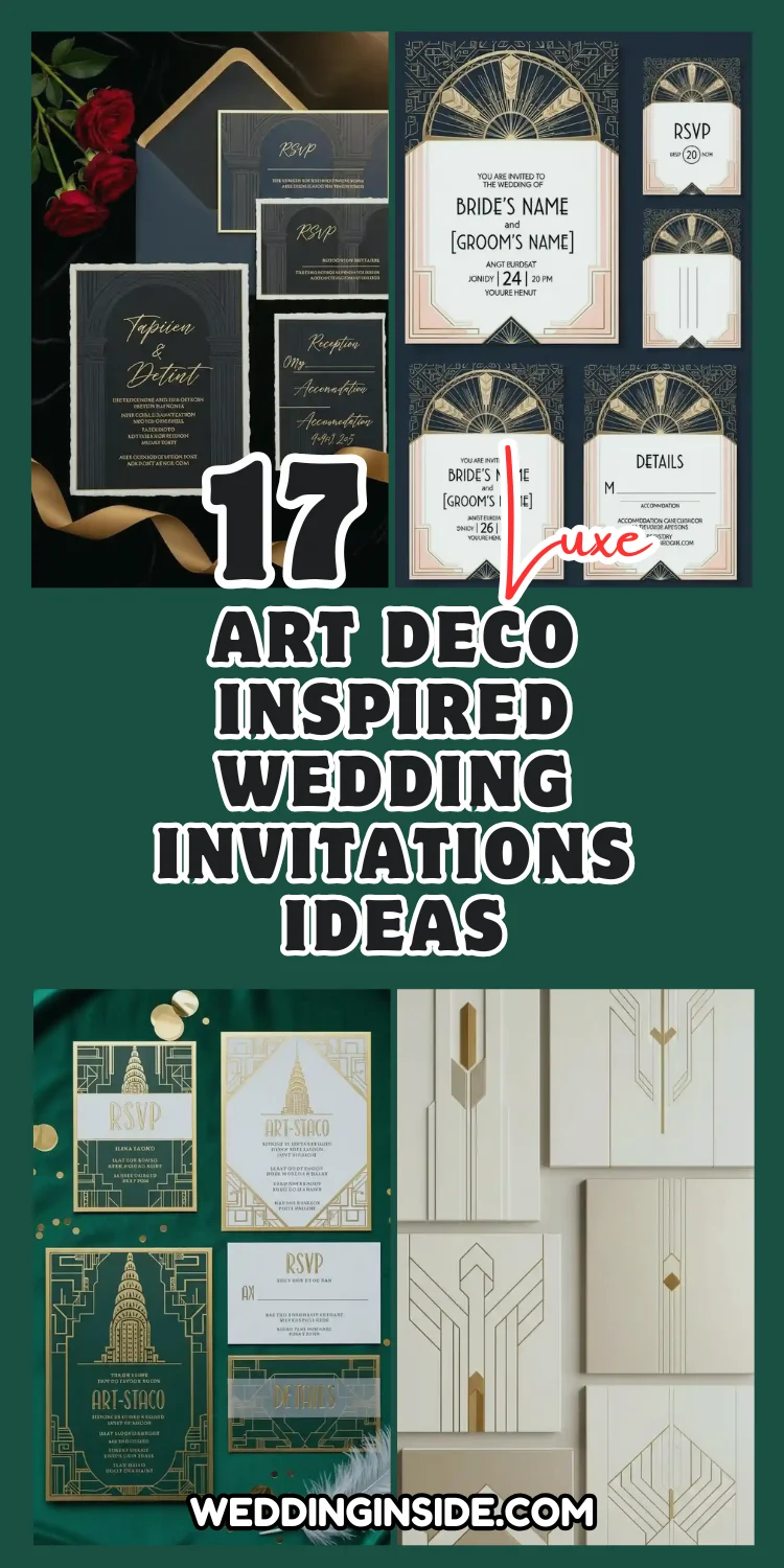 Art Deco-Inspired Wedding Invitations Ideas 2 17 Art Deco-Inspired Wedding Invitations Ideas