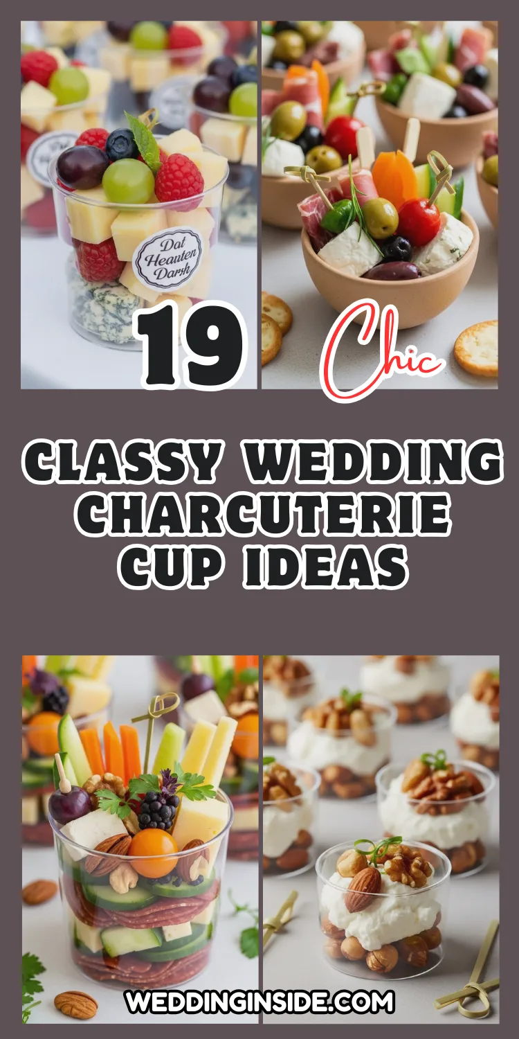 Classy Wedding Charcuterie Cup Ideas Guests Will Love 2 19 Classy Wedding Charcuterie Cup Ideas