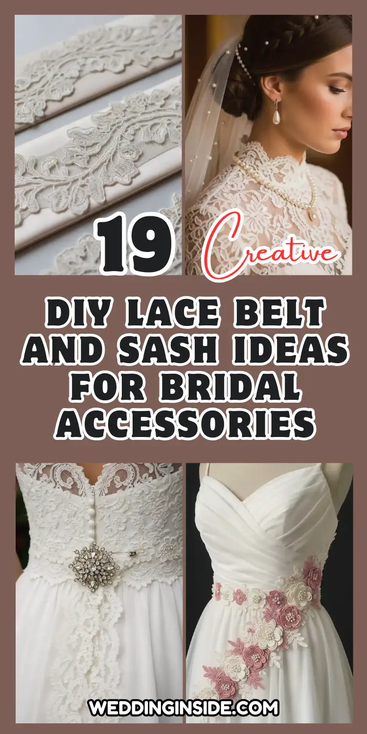 Creative DIY Lace Belt and Sash Ideas for Bridal Accessories 2 19 DIY Lace Belt and Sash Ideas for Bridal Accessories