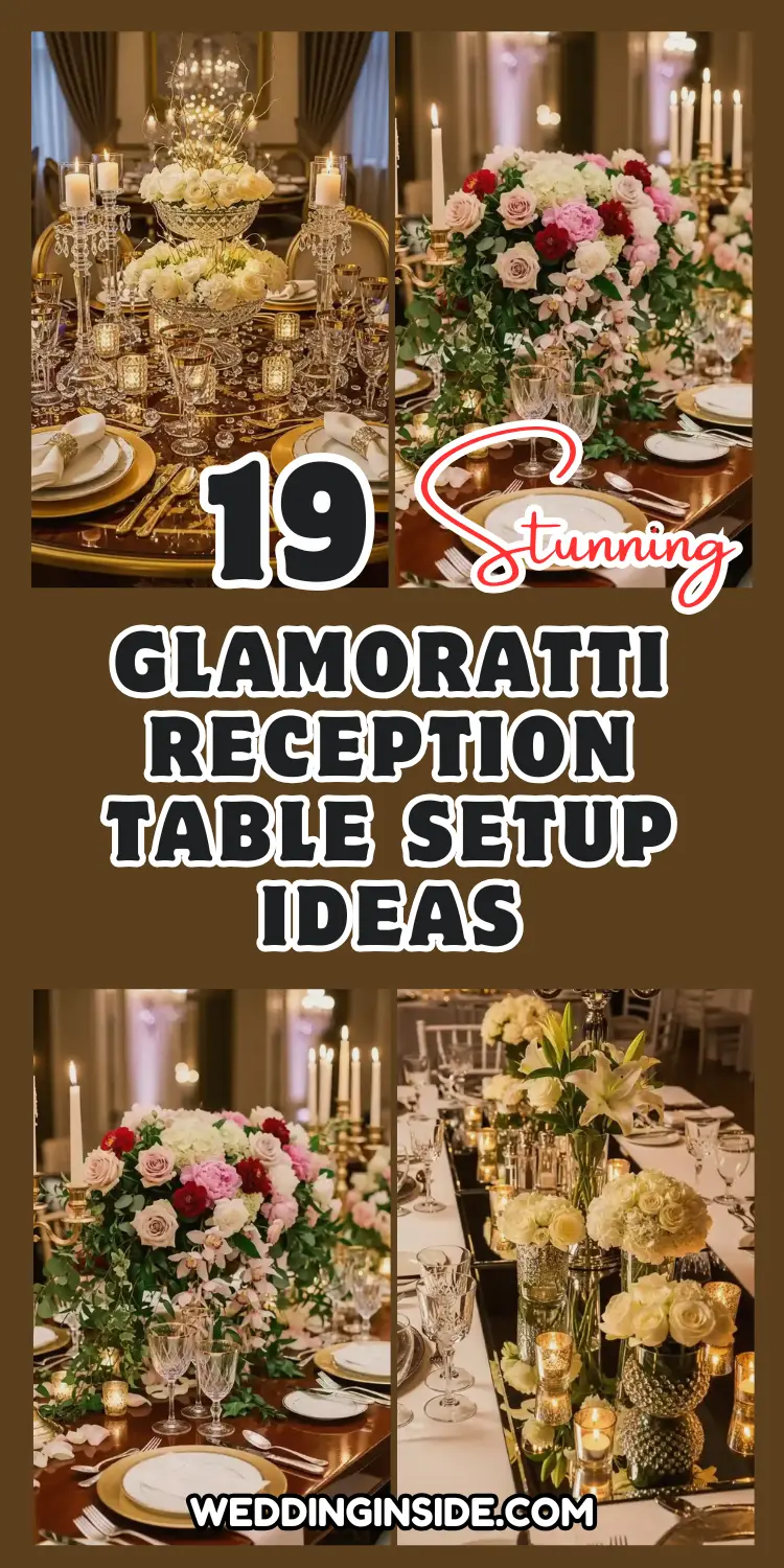 Stunning Glamoratti Reception Table Setup Ideas 2 Stunning Glamoratti Reception Table Setup Ideas