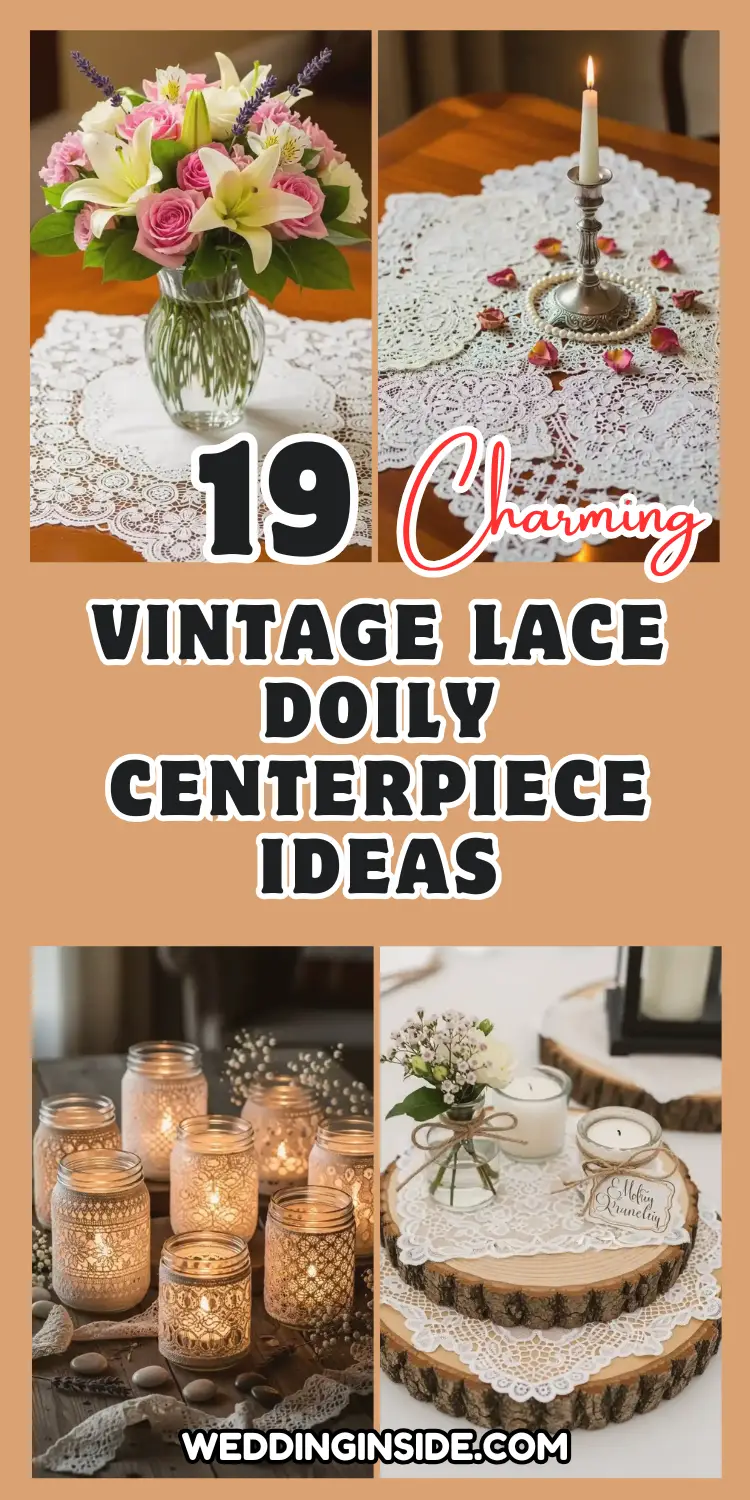 Charming Vintage Lace Doily Centerpiece Ideas 2 19 Vintage Lace Doily Centerpiece Ideas
