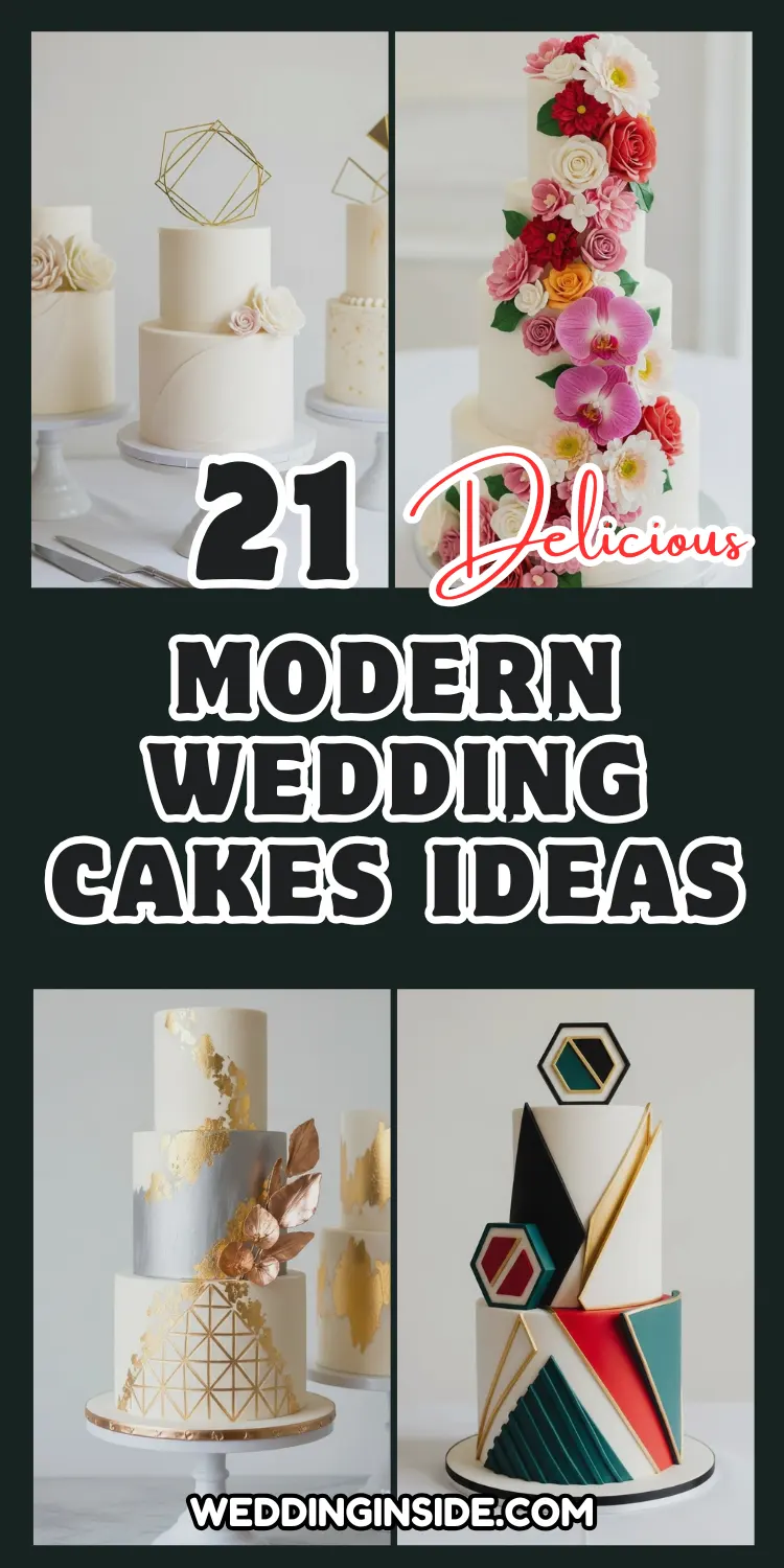 Modern Wedding Cakes Ideas You’ll Love 2 21 Modern Wedding Cakes Ideas