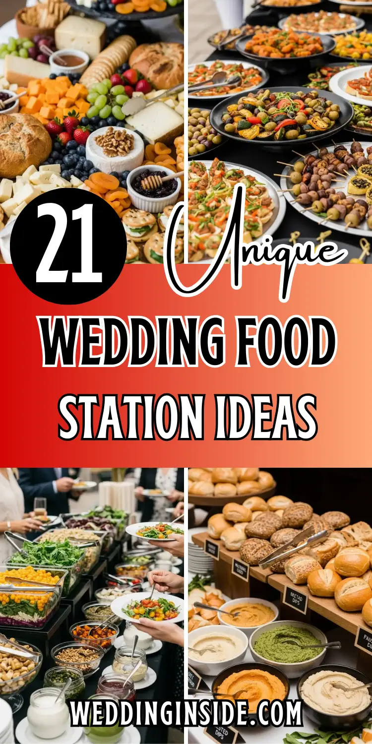 Wedding Food Station: 21 Ideas to Delight Your Guests 2 21 Wedding Food Station Ideas