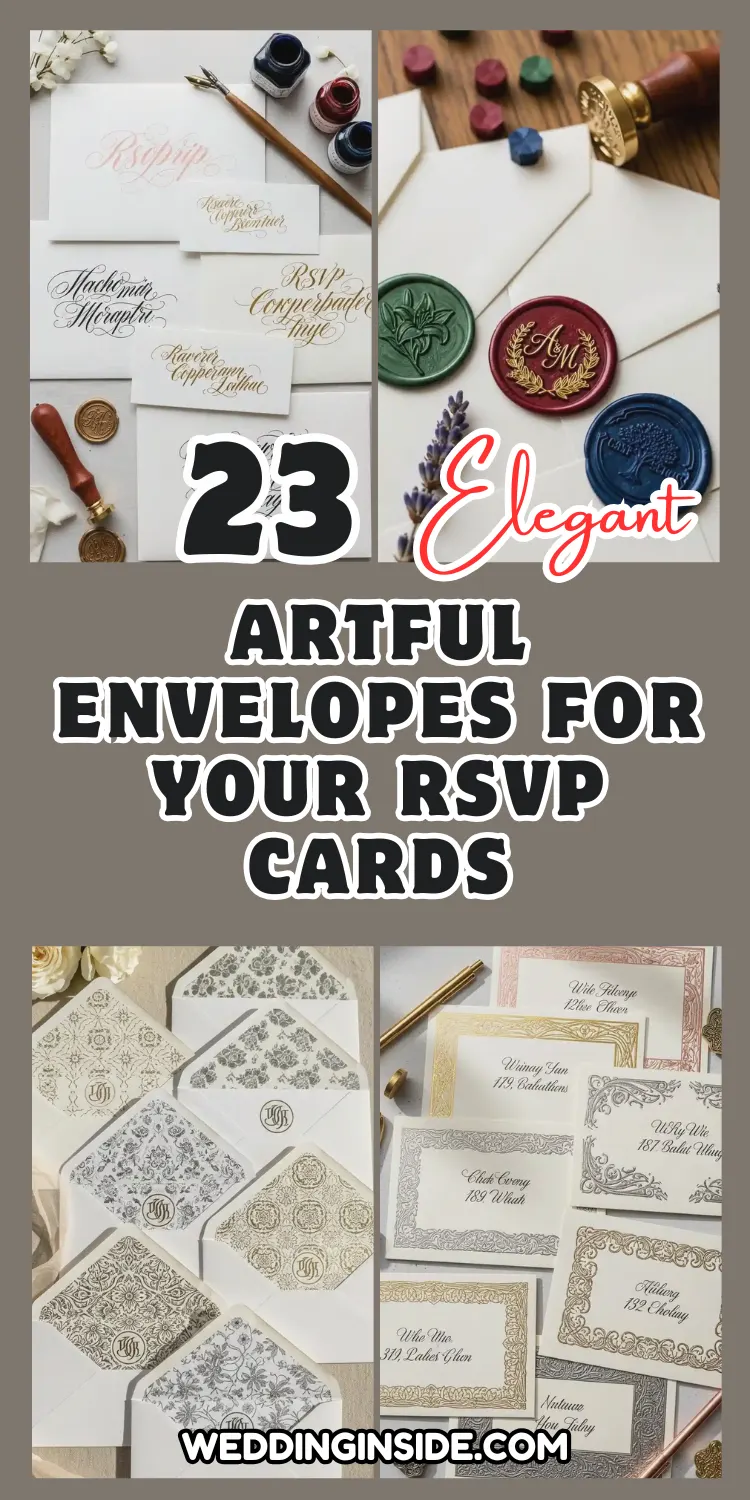 Elegant Artful Envelopes for Your RSVP Cards 2 23 Artful Envelopes for Your RSVP Cards