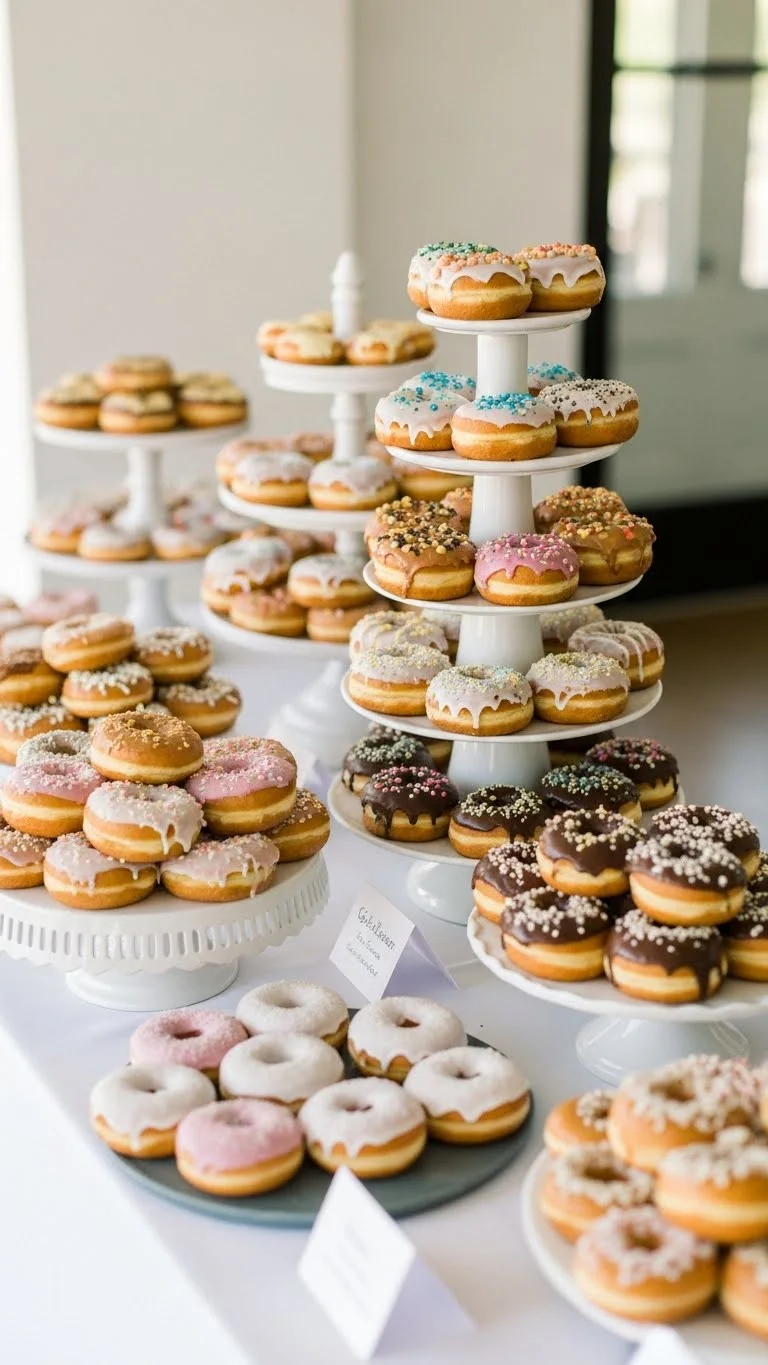 Wedding Dessert Ideas to Sweeten Your Big Day 16 Artisan Doughnut Displays