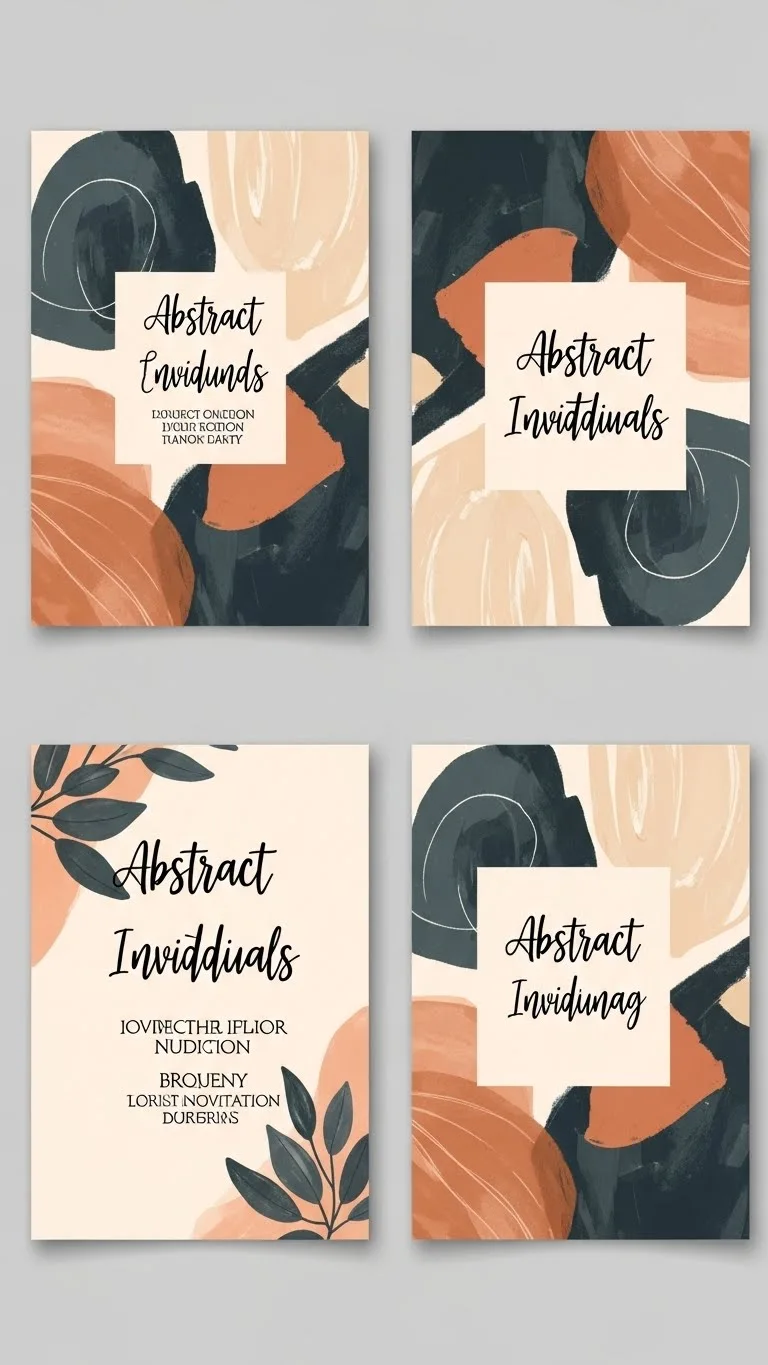 19 Wedding Invitations Card Ideas You’ll Love 23 Artistic Abstract Wedding Invitations Card for Creative Expression