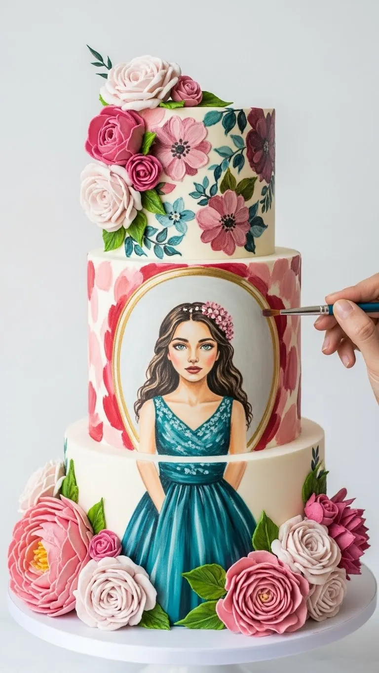 Modern Wedding Cakes Ideas You’ll Love 16 Artistic Painted Wedding Cake