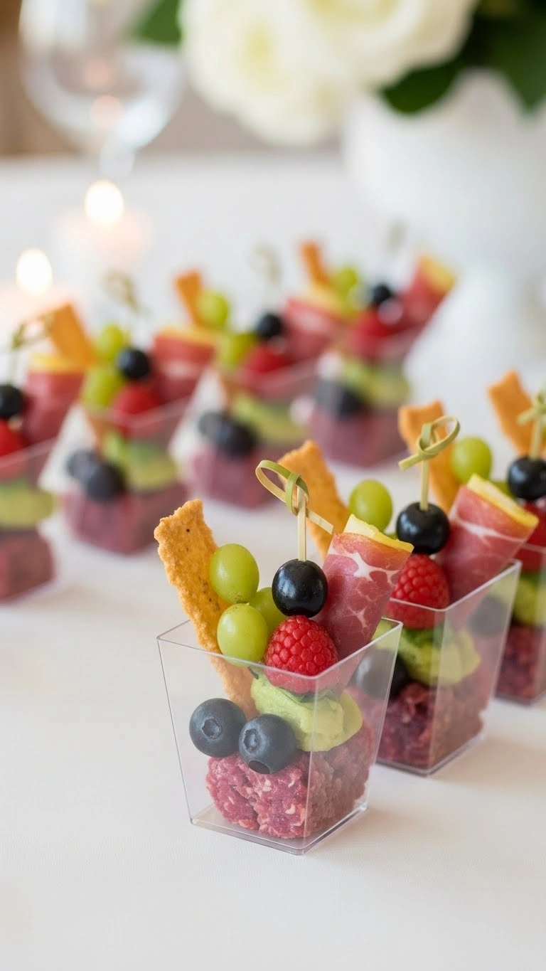 Classy Wedding Charcuterie Cup Ideas Guests Will Love 17 Black Tie Inspired Classy Wedding Charcuterie Cup