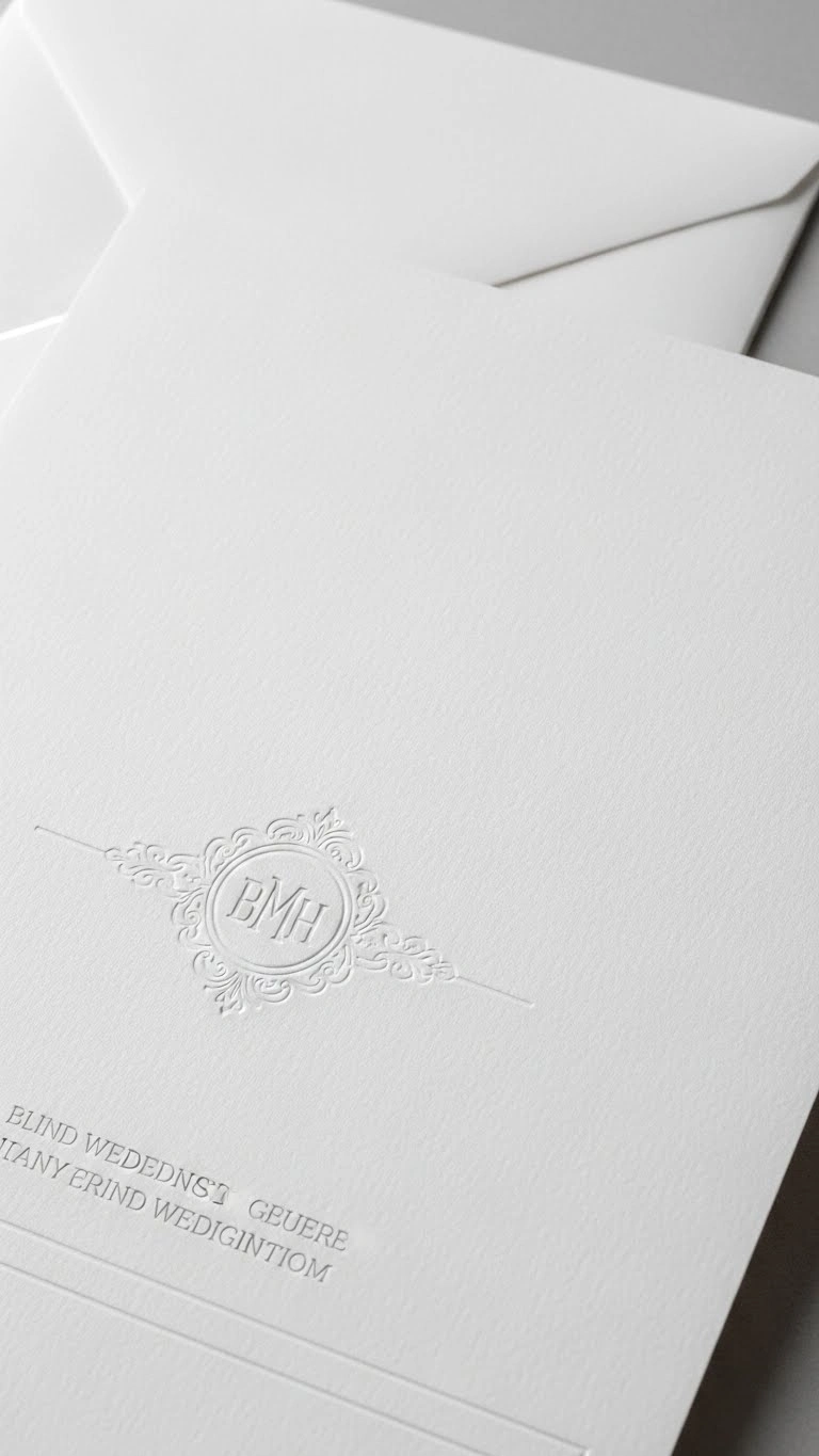Velvet Drapes and Rich Textile Ideas: 21 Stunning Options 3 Blind Embossed Invitation Designs