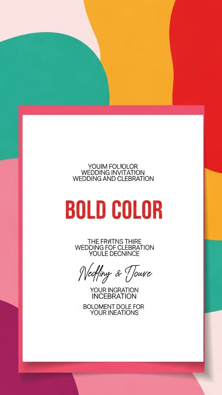 19 Wedding Invitations Card Ideas You’ll Love 17 Bold Color Wedding Invitations Card for Statement Celebrations