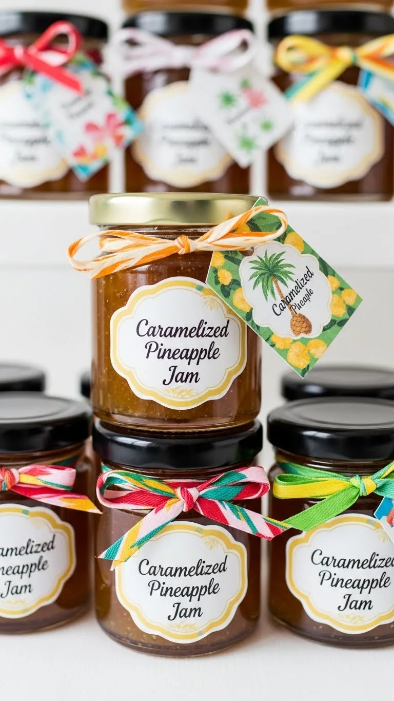 Jam Wedding Favors: Unique Ideas for Memorable Weddings 23 Caramelized Pineapple Jam Favors