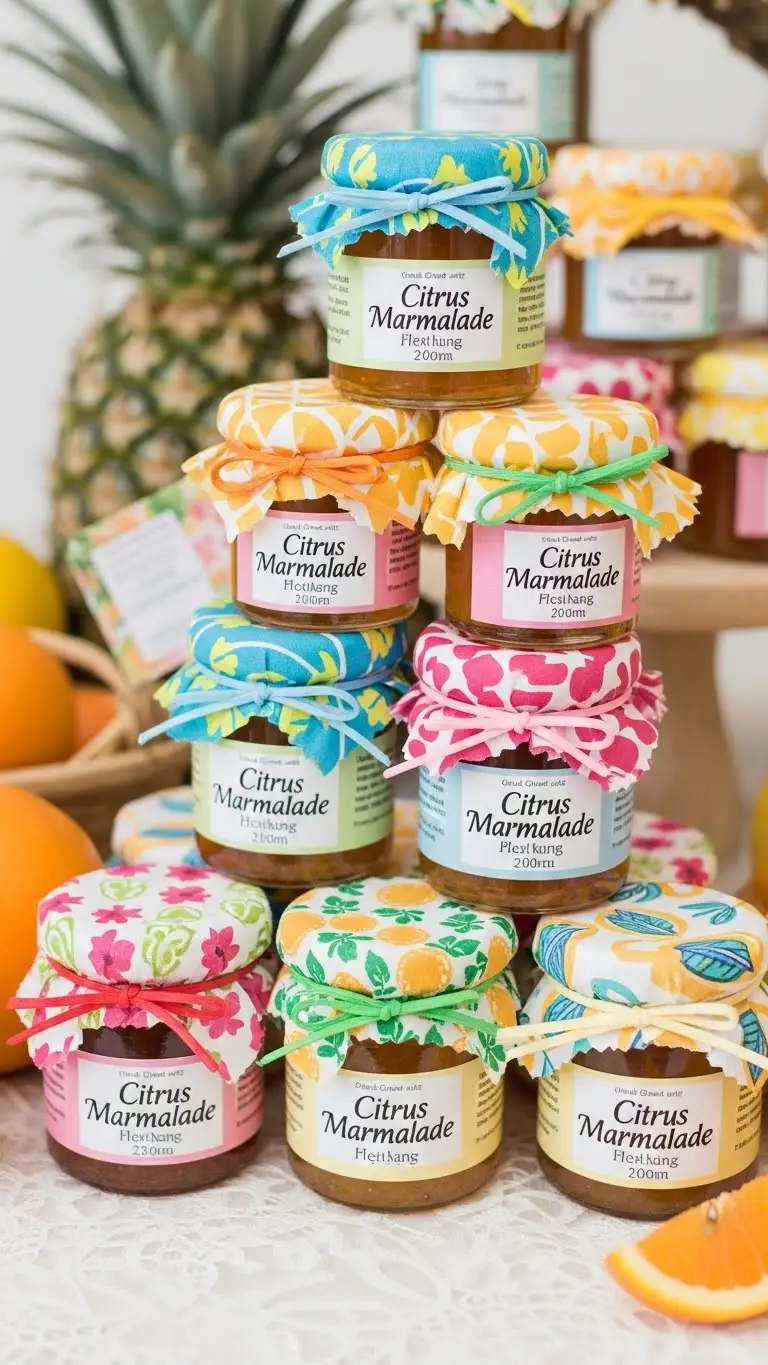 Jam Wedding Favors: Unique Ideas for Memorable Weddings 12 Citrus Marmalade Jam Wedding Favors