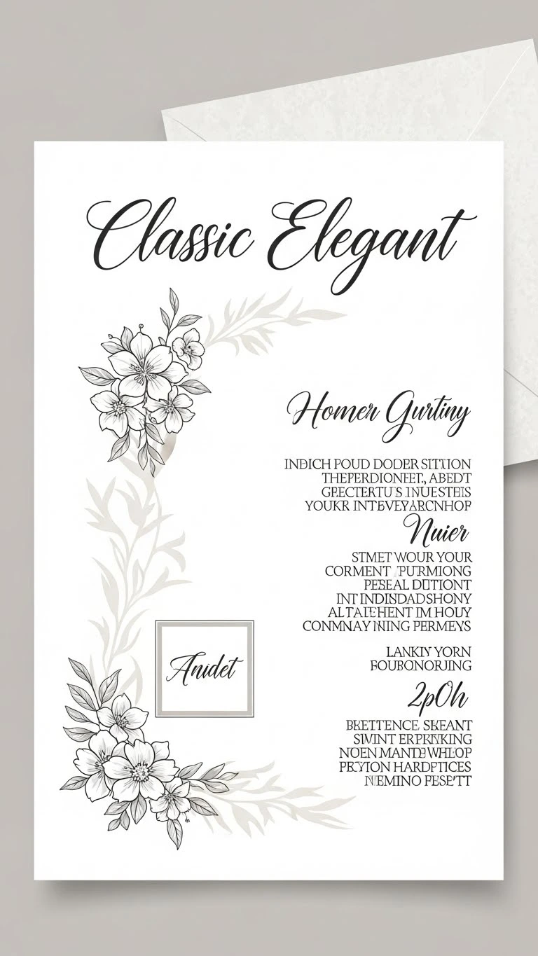 Creative Wedding Invitations Design Ideas for Your Big Day 7 Classic Elegant Wedding Invitations Design