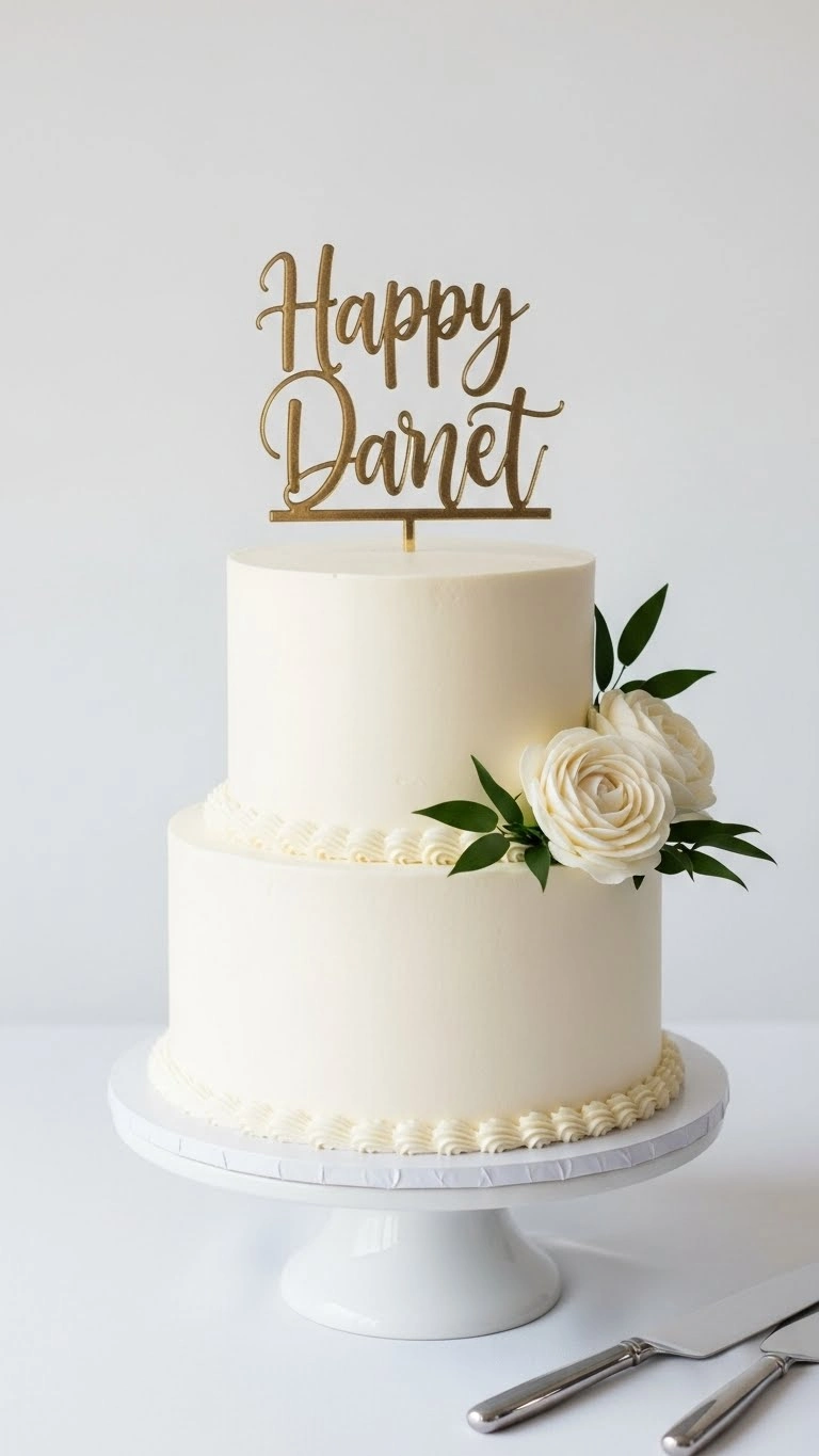 Small Wedding Cakes That Make a Big Impression 5 Classic Single-Tier Buttercream Elegance
