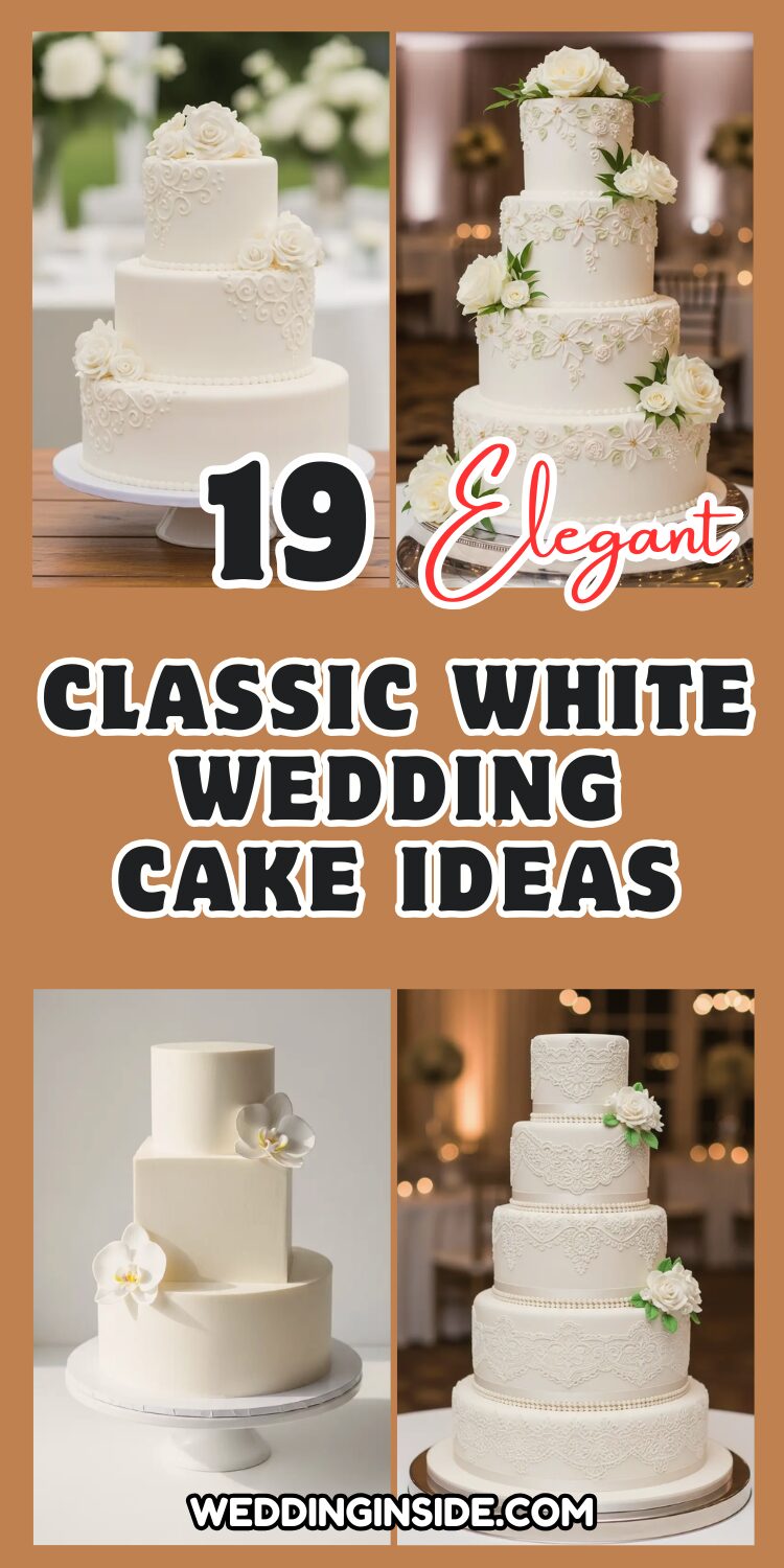 Elegant Classic White Wedding Cake Ideas 2 Classic White Wedding Cake Ideas