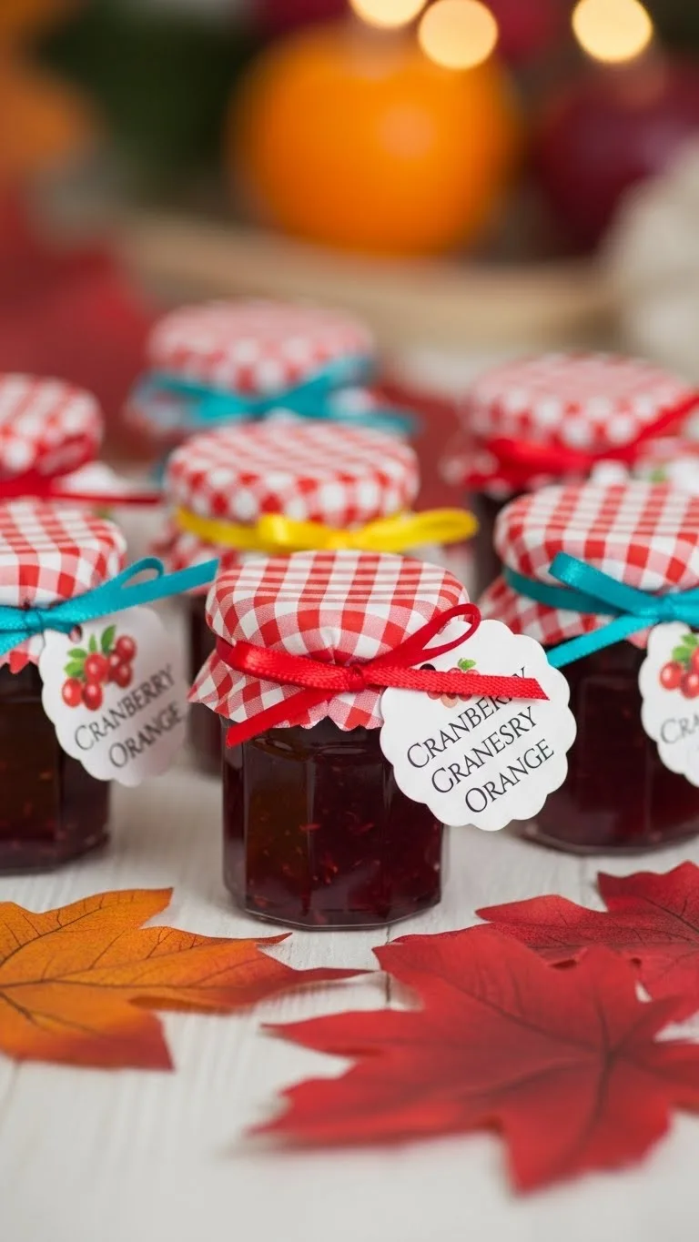 Jam Wedding Favors: Unique Ideas for Memorable Weddings 27 Cranberry and Orange Jam Favors