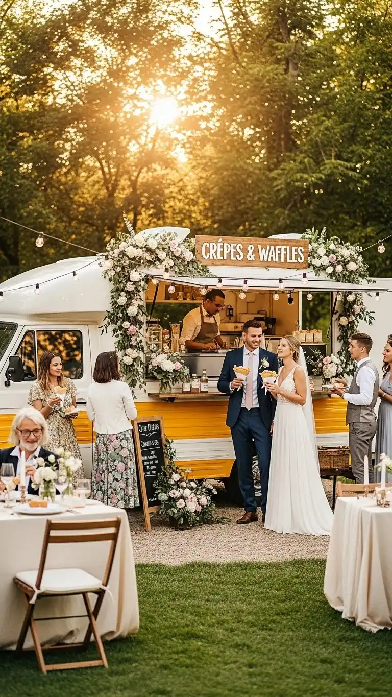 Trendy Wedding Food Truck Ideas for a Memorable Reception 14 Crepe and Waffle Truck