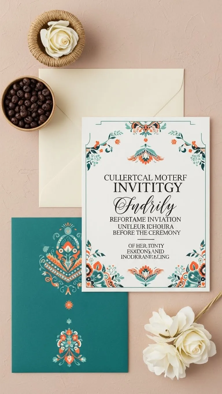 Creative Wedding Invitations Design Ideas for Your Big Day 13 Cultural Motif Wedding Invitations Design