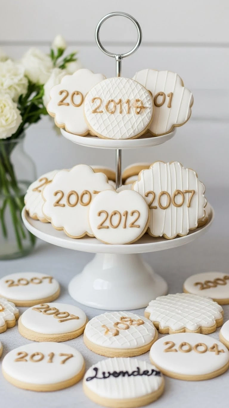 Wedding Dessert Ideas to Sweeten Your Big Day 9 Custom Wedding Cookies