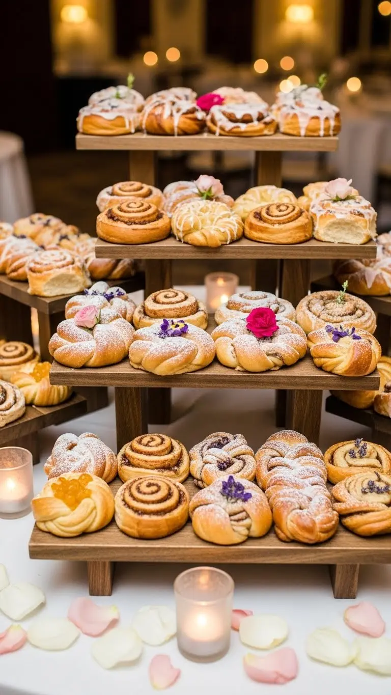 Wedding Dessert Ideas to Sweeten Your Big Day 21 Decorative Sweet Rolls
