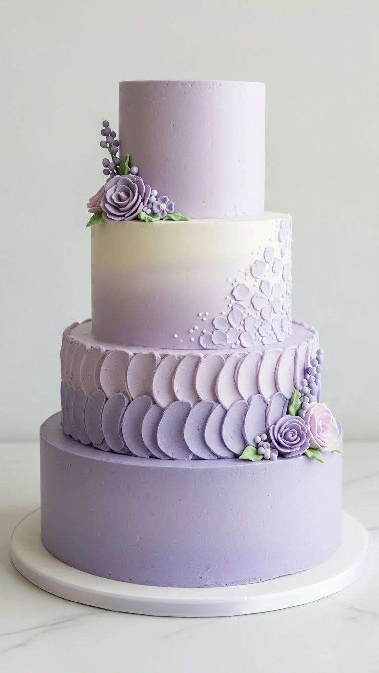 Lavender Wedding Cakes Ideas for a Timeless Celebration 4 Design Elements That Elevate Lavender Wedding Cakes