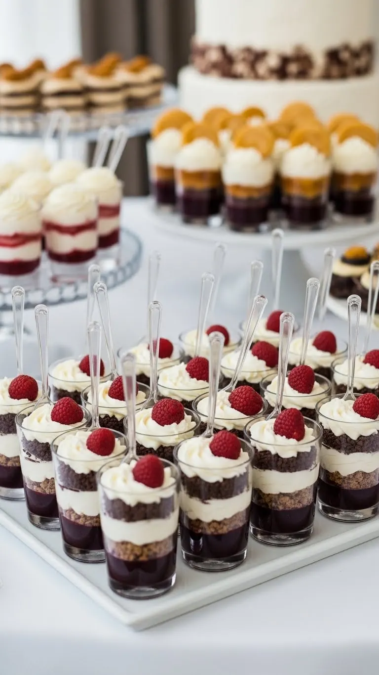 Unique Wedding Cake Alternatives for a Modern Twist 25 Dessert Shooters Wedding Cake Alternative Bar