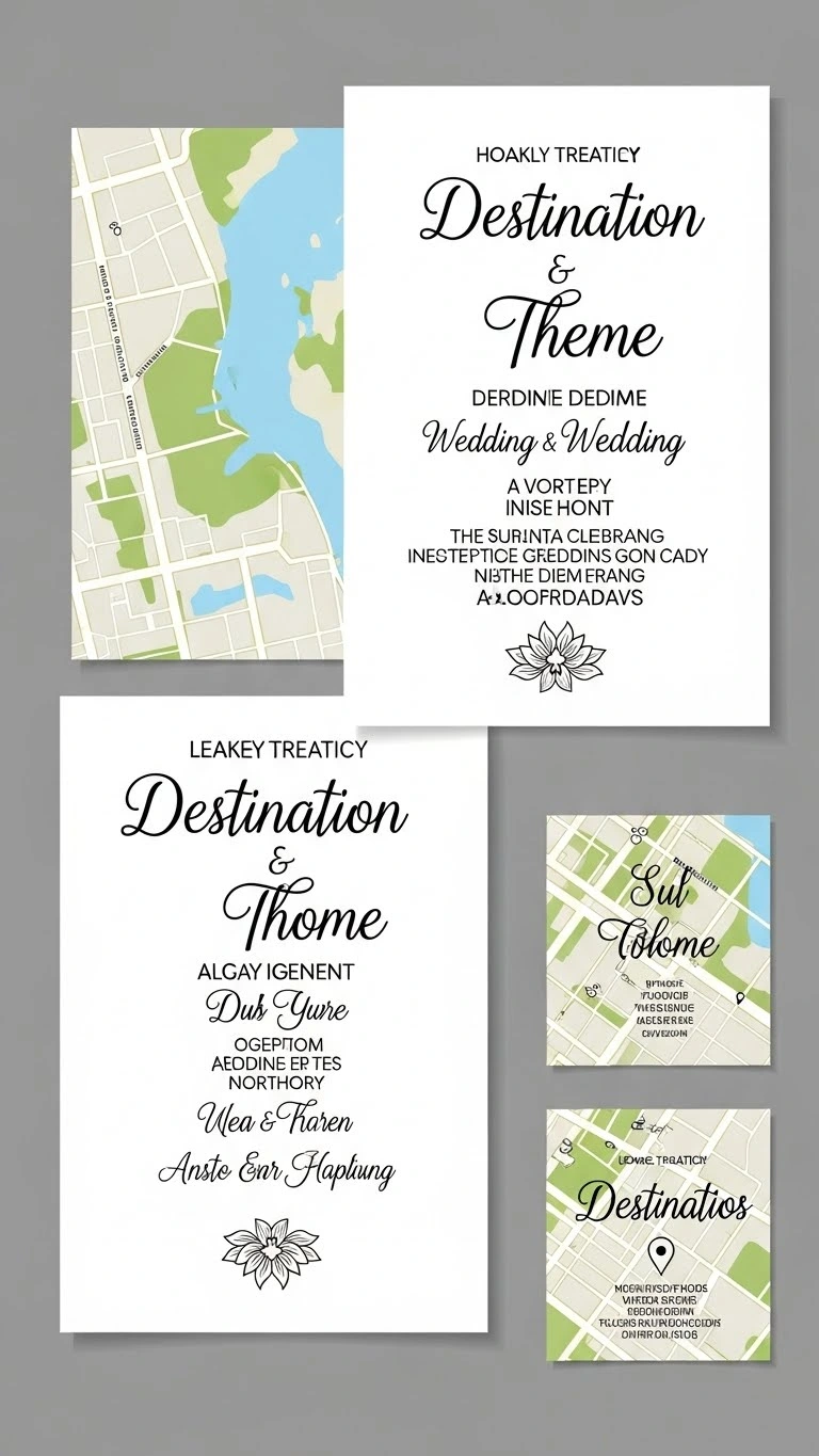 19 Wedding Invitations Card Ideas You’ll Love 13 Destination Theme Wedding Invitations Card with Travel Influence