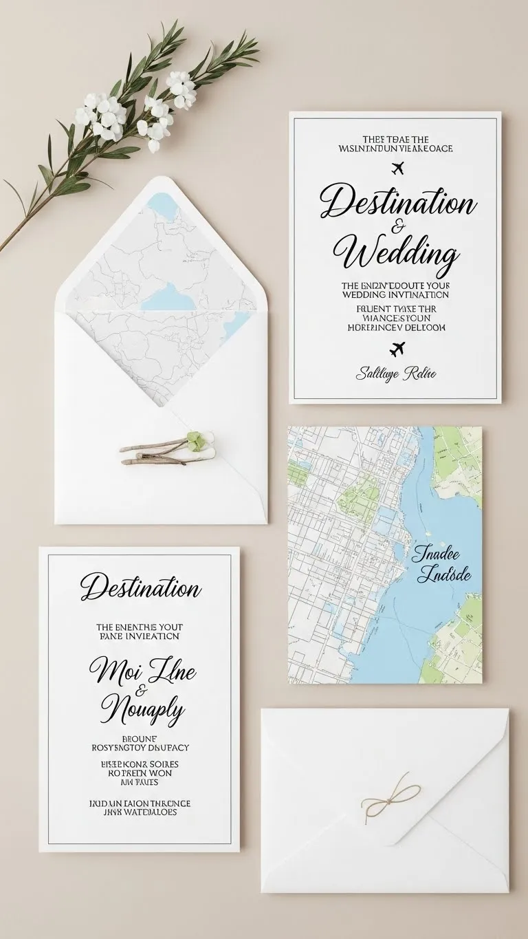 Creative Wedding Invitations Design Ideas for Your Big Day 12 Destination Theme Wedding Invitations Design