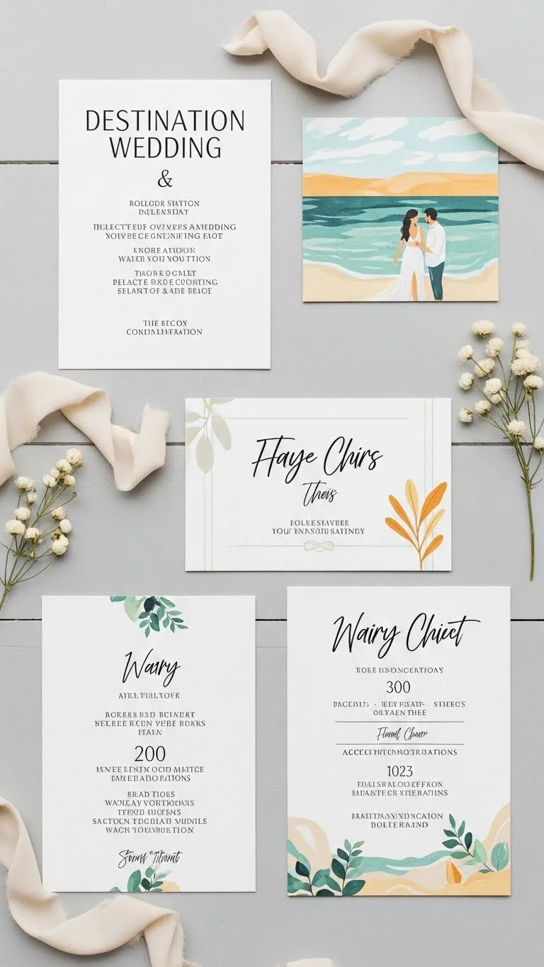 Creative Wedding Invitations Inspiration for Every Style 12 Destination Wedding Invitations Inspiration