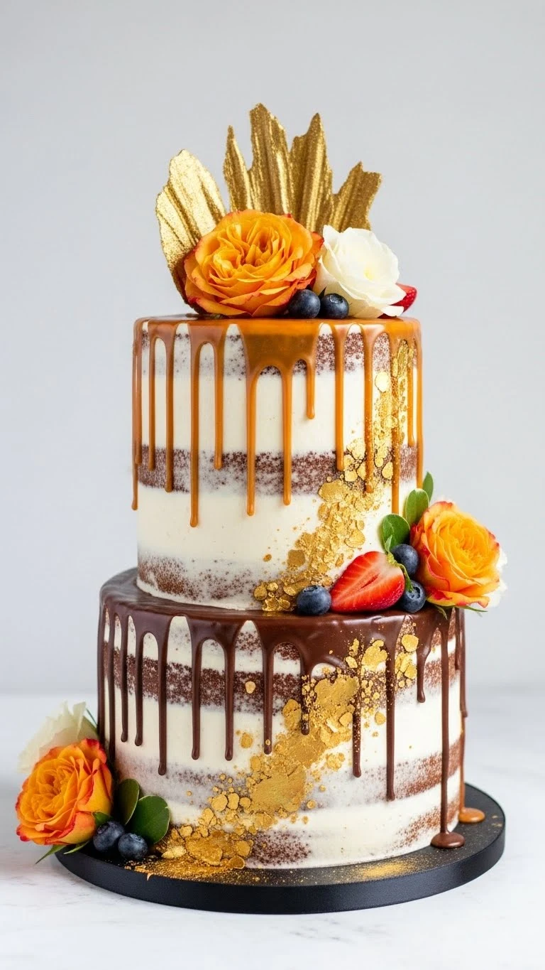 Modern Wedding Cakes Ideas You’ll Love 13 Drip Cake