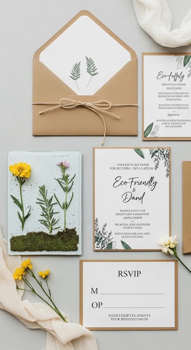 Aesthetic Wedding Invitations: 10 Elegant Ideas 13 Eco-Friendly and Sustainable Wedding Invitations