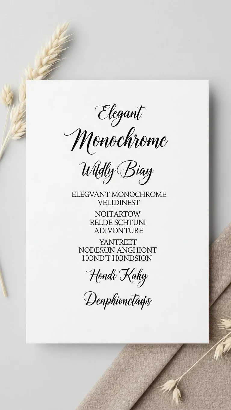 Creative Wedding Invitations Inspiration for Every Style 10 Elegant Monochrome Wedding Invitations Inspiration