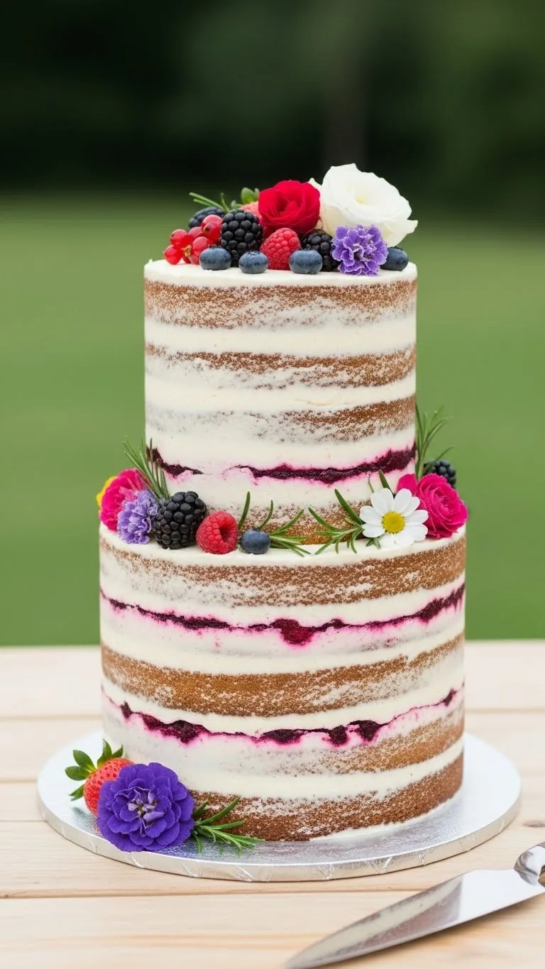 Modern Wedding Cakes Ideas You’ll Love 10 Exposed Layer Wedding Cake