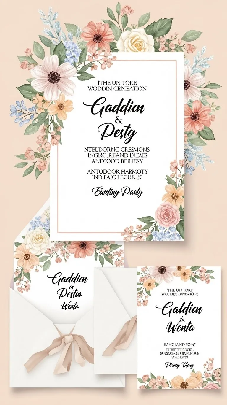 Creative Wedding Invitations Design Ideas for Your Big Day 6 Floral Inspired Wedding Invitations Design