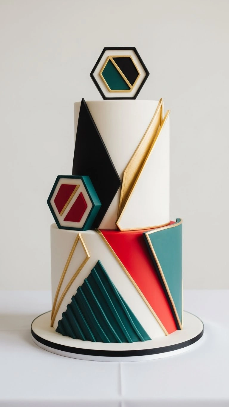 Modern Wedding Cakes Ideas You’ll Love 8 Geometric Wedding Cake