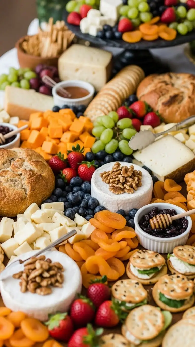 Wedding Food Station: 21 Ideas to Delight Your Guests 5 Gourmet Cheese and Fruit Station