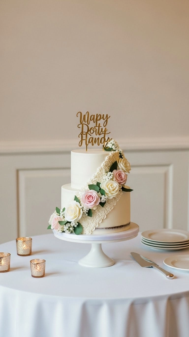 Small Wedding Cakes That Make a Big Impression 4 How Design Scale Influences the Impact of Small Wedding Cakes