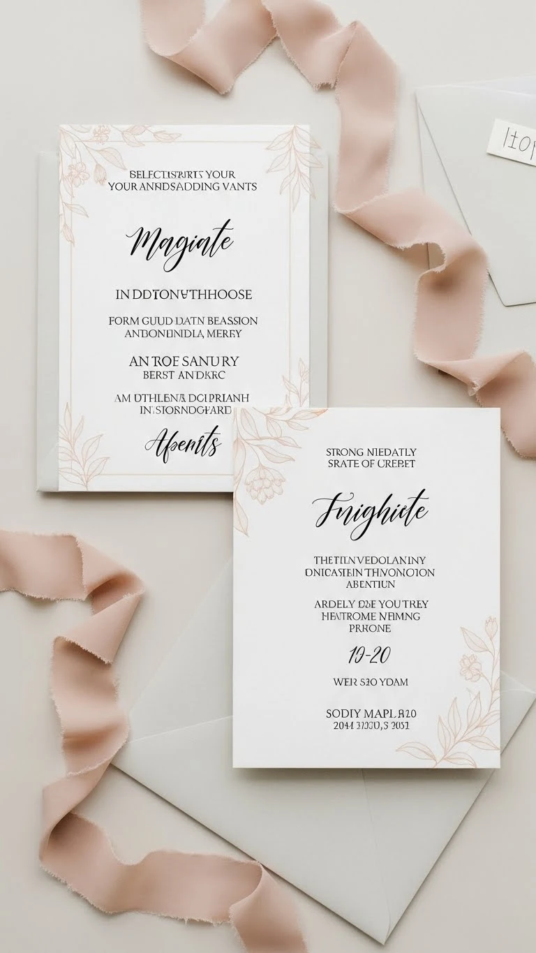 Creative Wedding Invitations Inspiration for Every Style 4 How to Choose the Right Invitation Style for Your Wedding