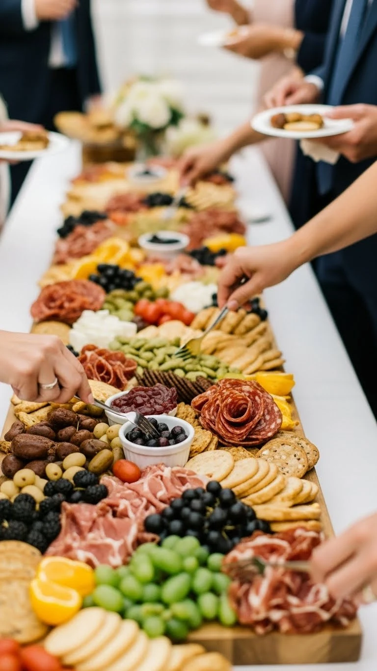 Wedding Charcuterie Boards Ideas 13 Interactive Wedding Charcuterie Boards That Encourage Connection