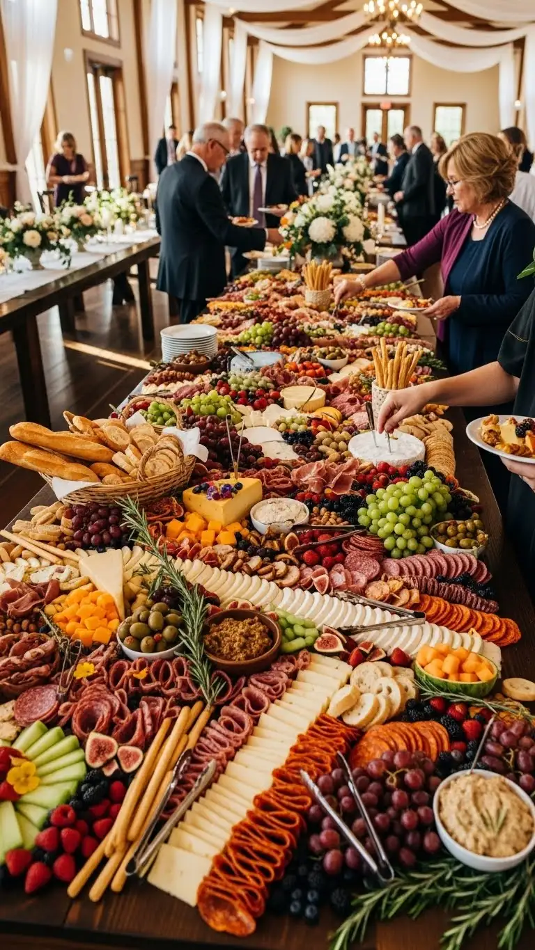 Wedding Charcuterie Boards Ideas 16 Large-Scale Wedding Charcuterie Boards for Grand Receptions